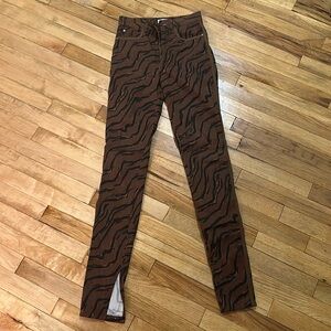 Weworewhat tiger print jeans